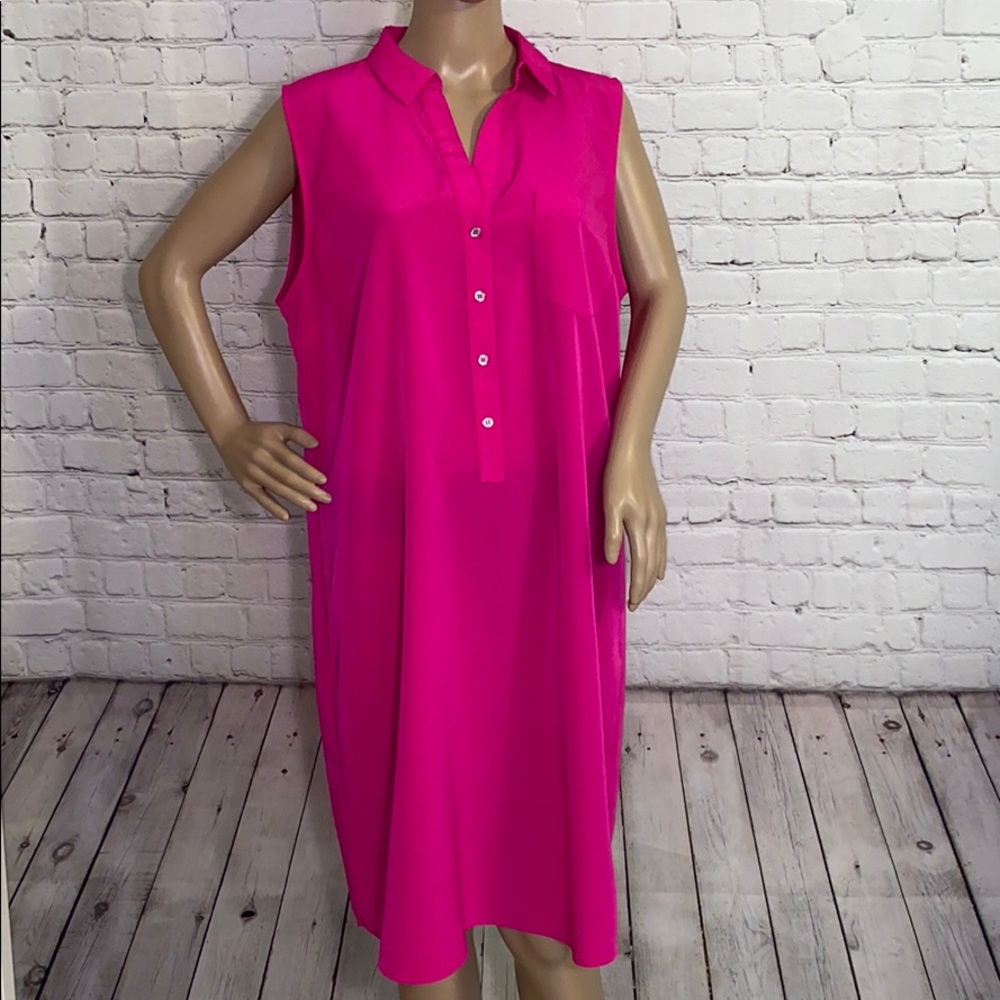 The Limited Ashton shirt dress sleeveless dress XL